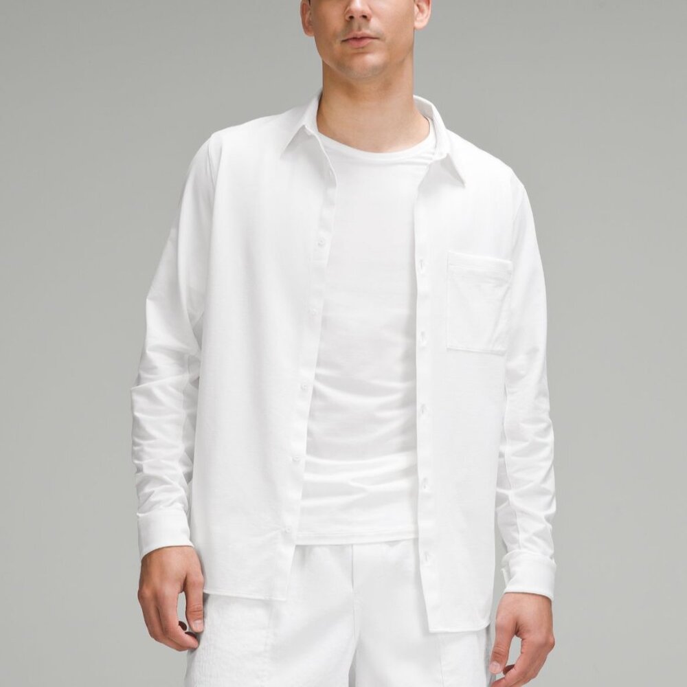 Lululemon Commission Long-Sleeve Shirt *Pocket - White